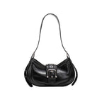Women's Fashionable Original Leather Shoulder Bag Zipper Pocket Large Capacity Baguette Women's Underarm Shoulder Bag