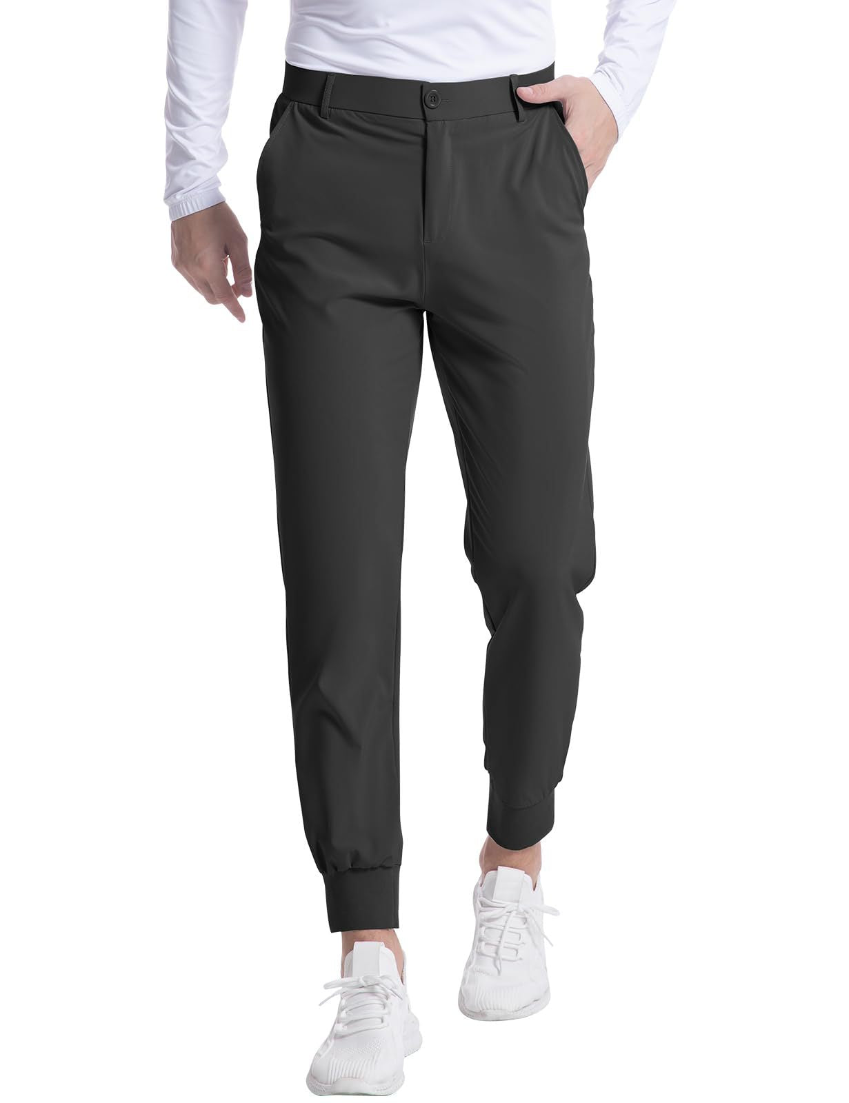 Fashionable Men's Stretch Jogging Slim Trousers