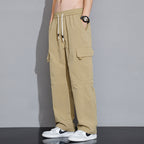 Men's Casual Korean-style Trendy Loose Straight Cargo Trousers - Acquisti Online