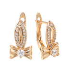 Ins Special-interest Design Koperen vergulde zirkonia oorbellen