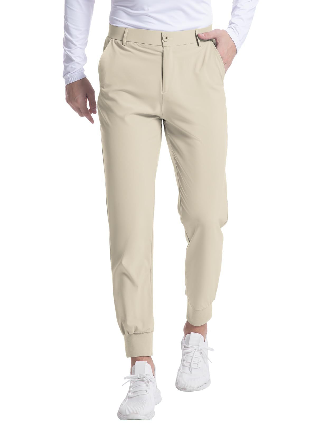 Fashionable Men's Stretch Jogging Slim Trousers