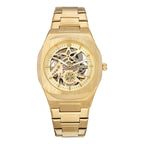 BESTWIN Men's Luxury Automatic Mechanical Watch Hollow Butterfly Clasp Alloy case waterproof men watch