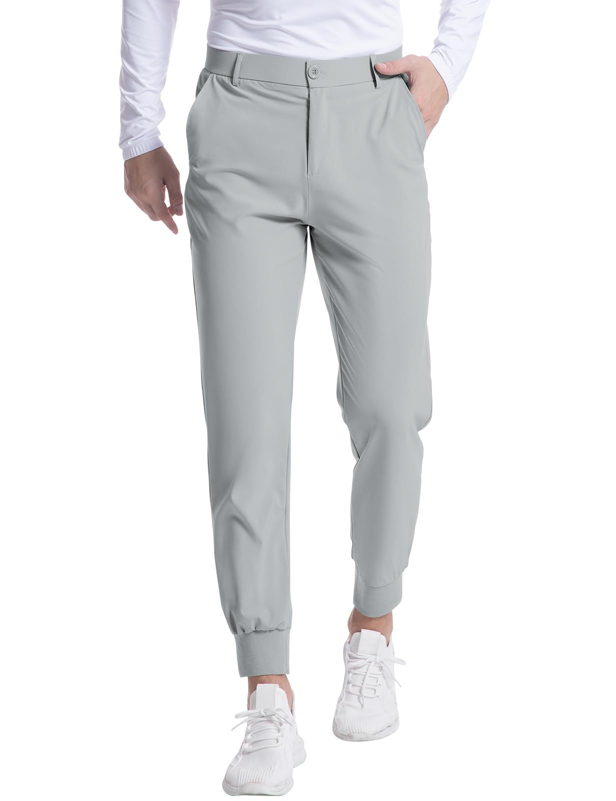 Fashionable Men's Stretch Jogging Slim Trousers