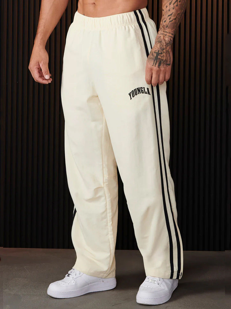 Men's Sports Pants Pairs Of Stitching Printing Leisure - Acquisti Online