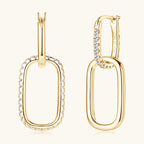 Moissanite Women's Fashion Temperament Personalied Eardrops S925 Sterling Silver