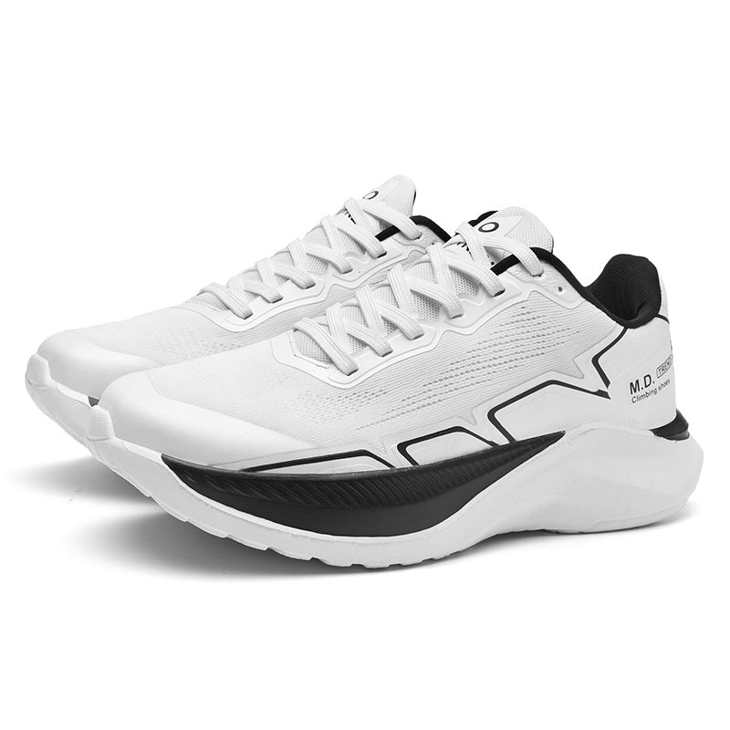 Men's Thick Bottom Running Tide Shoes Breathable Mesh Surface Sneaker