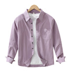 Heren Simplicity overhemd met lange mouwen, casual all-match literaire losse top