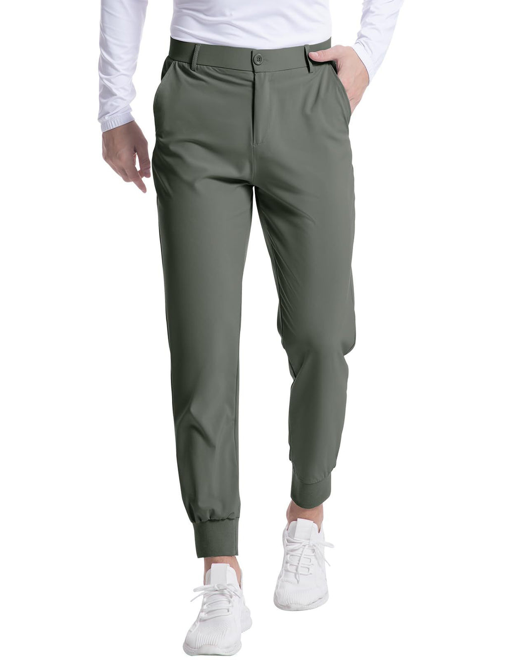 Fashionable Men's Stretch Jogging Slim Trousers