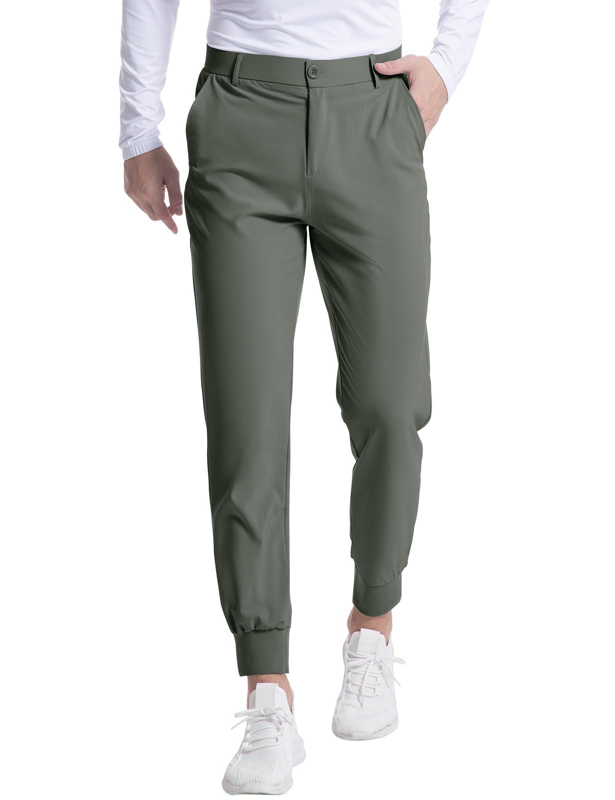 Fashionable Men's Stretch Jogging Slim Trousers