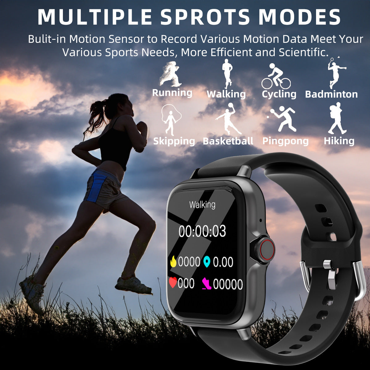 Smartwatch Bluetooth Multifunzione