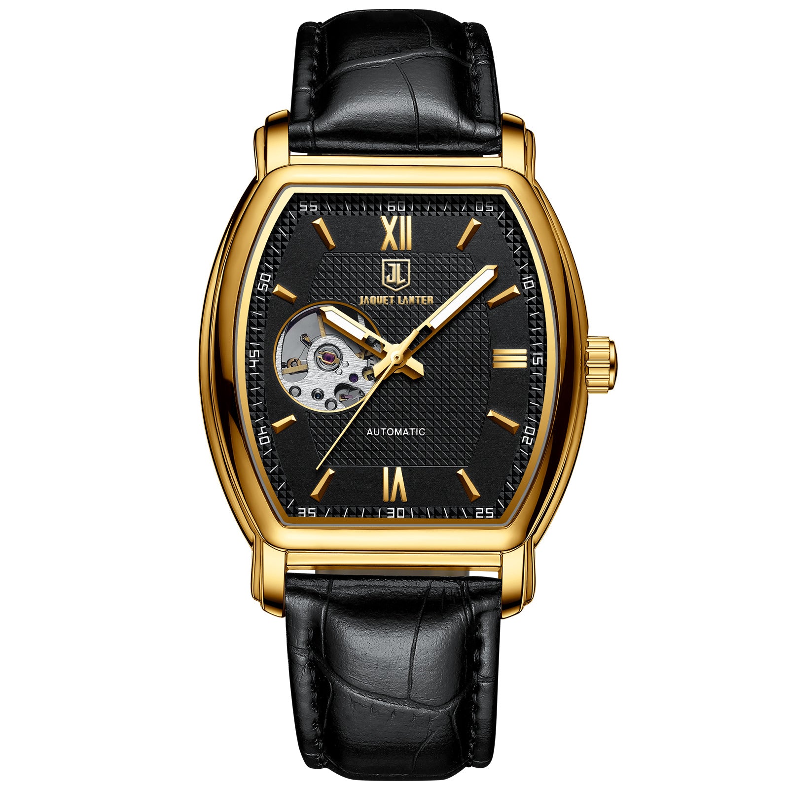 Men's Mechanical Waterproof Business Clock Luxury Skeleton Automatic Mechanical Wristwatches for Men