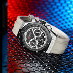 CURREN 8464 Man Fashion Silicone Strap Chronograph Sports Watch - Acquisti Online