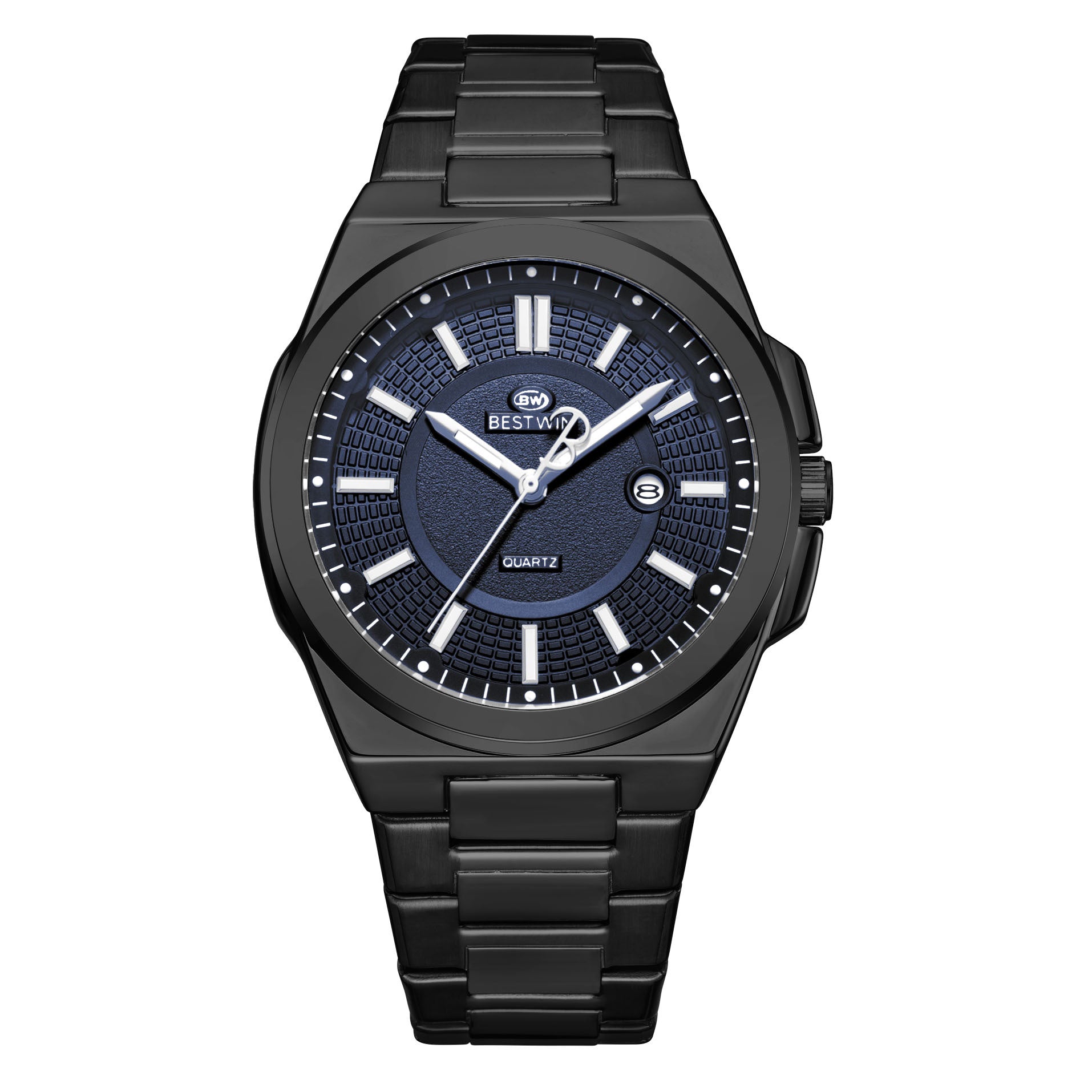 BESTWIN Men's Fashionable Watch Automatic Quartz Movement Watch Waterproof Steel Band Man Watch - Acquisti Online