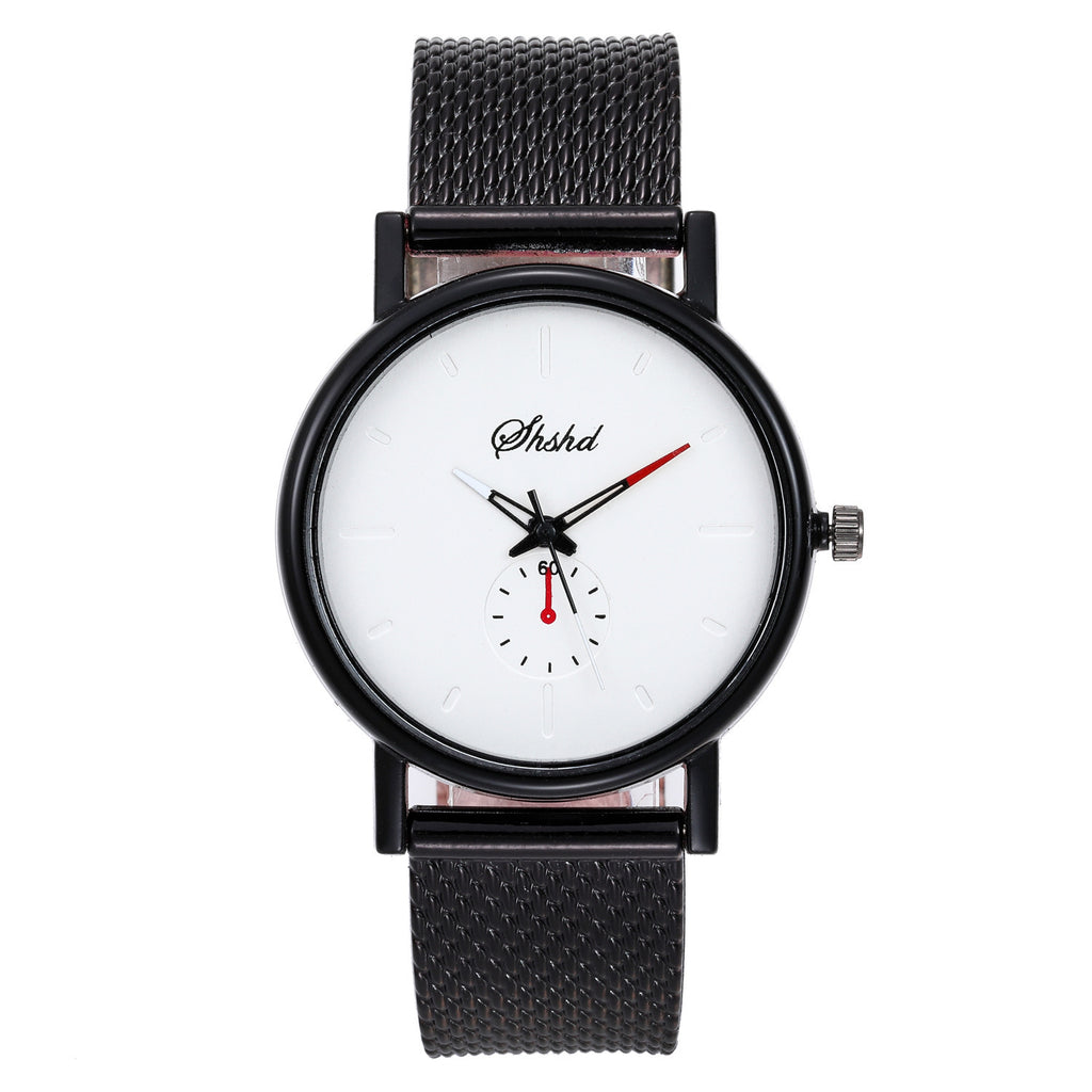 Luxury Wrist Watches For Men Fashion Quartz Watch Stainless Steel Mesh Band Casual Watch
