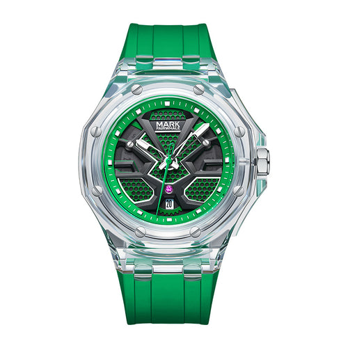 FAIRWHALE Man Silicon Band Fashion Transparent Case Design Watch - Acquisti Online