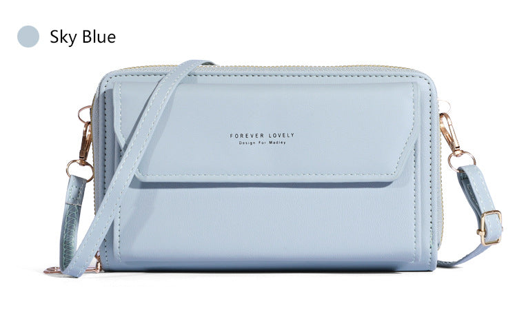 Women's Fashionable Shoulder Bag Original Leather Large Capacity Crossbody Bag Zipper Pocket Women's Shoulder Bag - Acquisti Online