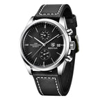 BENYAR new multifunctional quartz leather watch business leisure men's watch Men's Waterproof Quartz Watch