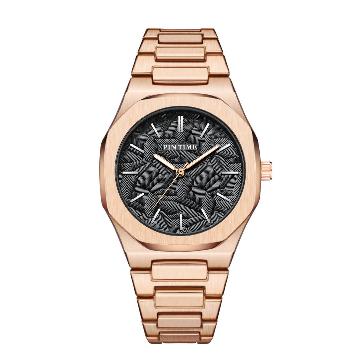 PINTIME Women Fashionable Quartz Watch Stainless Steel Waterproof Luminous Autometic Movemen Women Watch