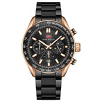 Mini Focus New Luxury Men's Analog Quartz Stainless Steel Waterproof Luminous Classic Men's Watch