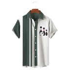 Herenshirt Bowling 3D Digitaal Geprint Shirt