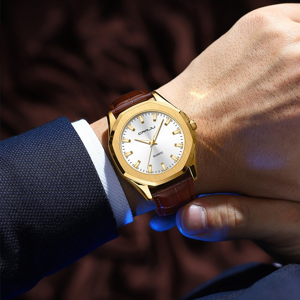 CRRJU CJ5015S-BE Man Business Casual Watch - Acquisti Online