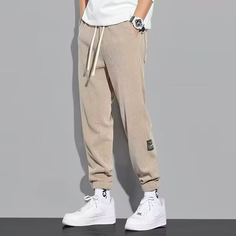 Men's Casual All-matching Pants Corduroy Sweatpants - Acquisti Online