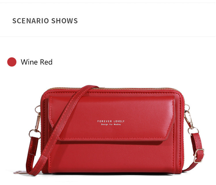 Women's Fashionable Shoulder Bag Original Leather Large Capacity Crossbody Bag Zipper Pocket Women's Shoulder Bag - Acquisti Online