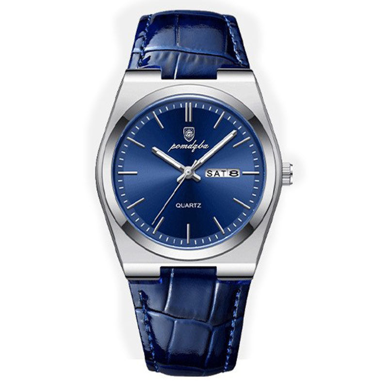 Orologio da polso da uomo Poedagar, sportivo, al quarzo, in acciaio inossidabile, impermeabile, con data, orologi da uomo, bracciali