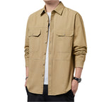 Heren casual overhemd met lange mouwen