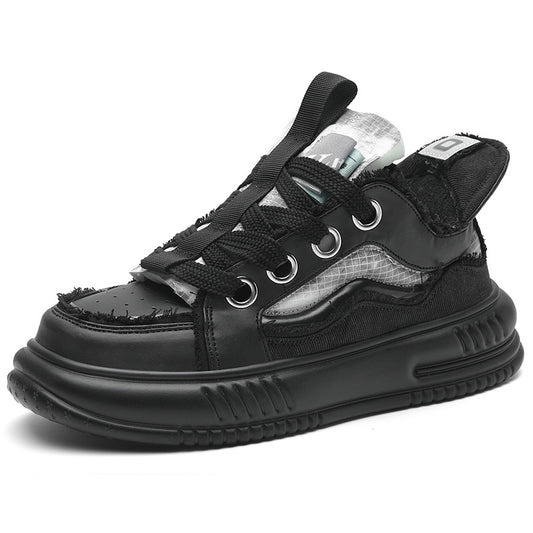 Fashion Niche Lace Up Increased Platform Shoes