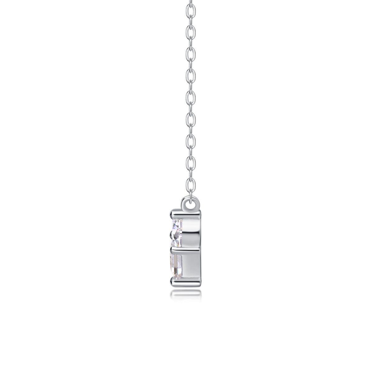 Women Luxury Necklace S925 Sterling Silver Pendant Moissanite Diamond High Quality Heart Shape Women's Necklace