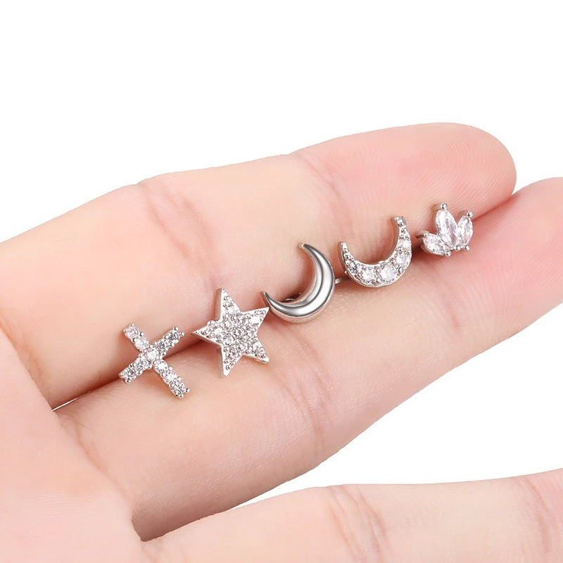 Stainless Steel Micro-inlaid Special-interest Design Butterfly Zircon Earrings - Acquisti Online