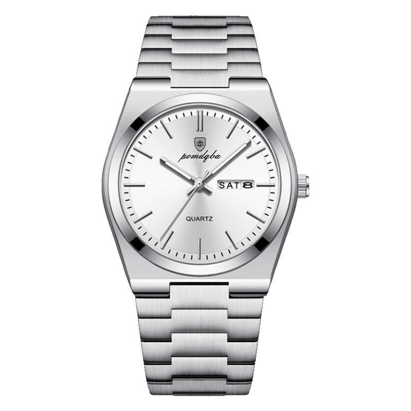 Poedagar Man Wrist Watch Sport Quartz Stainless Steel Waterproof Date Male Watches Bracelets