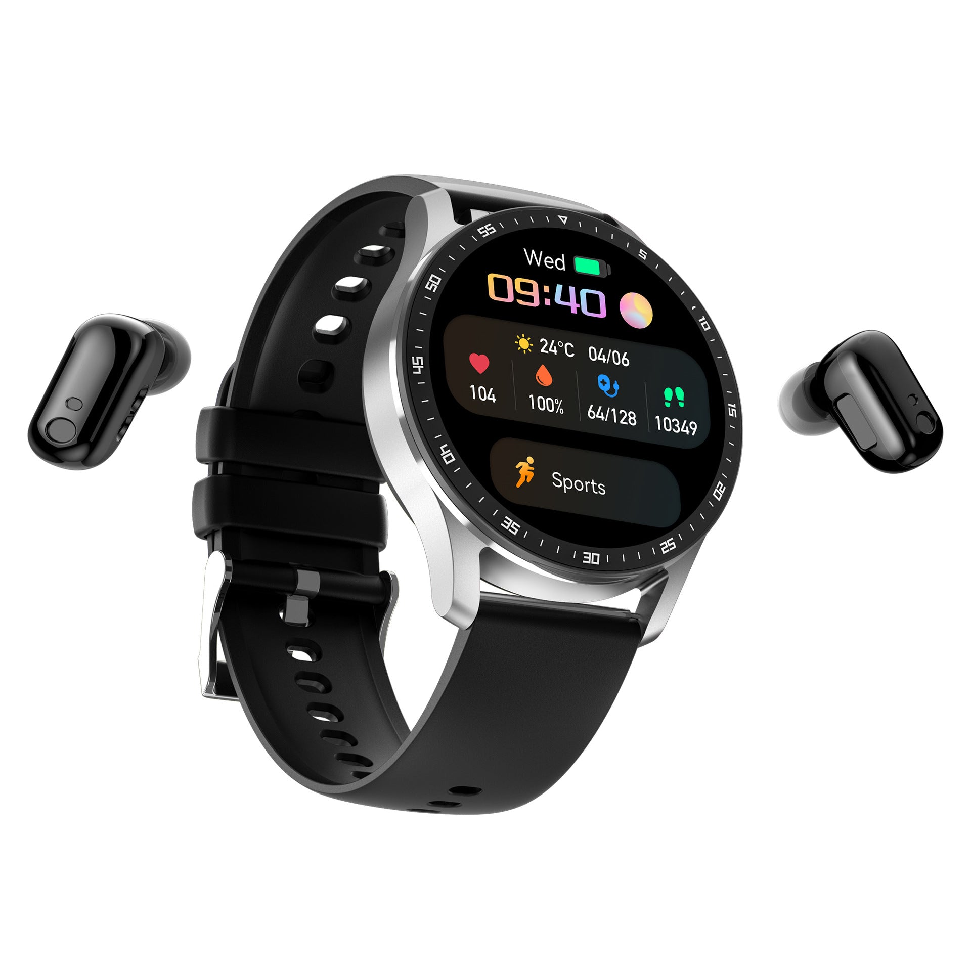 Smart Watch Two-in-one TWS Wireless Bluetooth Earbuds Sports Smart Watch - Acquisti Online