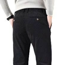 Men' Fashionable Corduroy Spandex Formal Casual Pants Chenille Light Business Formal Fashion Wear Men's Casual Pants - Acquisti Online