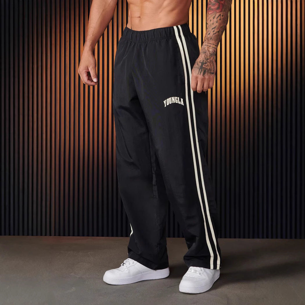 Men's Sports Pants Pairs Of Stitching Printing Leisure - Acquisti Online