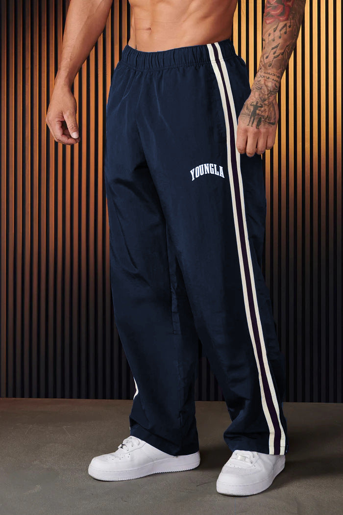 Men's Sports Pants Pairs Of Stitching Printing Leisure - Acquisti Online