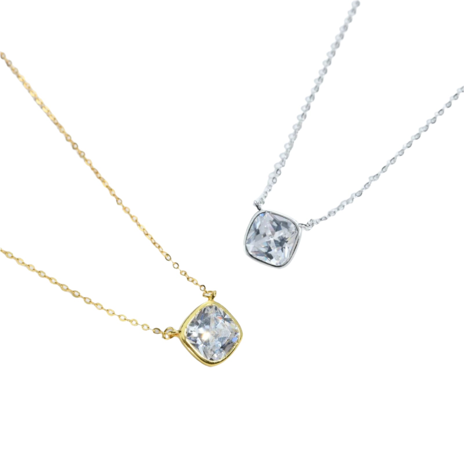 Koreaanse sieraden met diamanten bezette ketting 925 zilver Fairy Temperamental All-match Simple