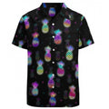 Men's Fashionable Casual Shirt Plus Size Solid Color 3D Digital Printed Polyester Short Sleeve Hawaiian Men's Casual Shirt - Acquisti Online