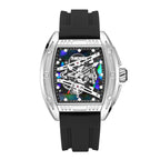 SKMEI Hollow Sheet Plate Trendy Barrel-shaped Waterproof Luminous Fashion Quartz Watch For Men