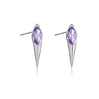 S925 Silver Stud Earrings Vintage Rivet Earrings Geometric Niche