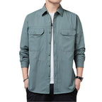 Heren casual overhemd met lange mouwen
