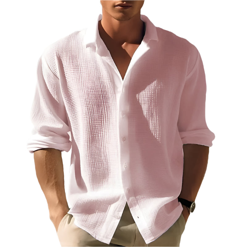 Men's Long Sleeve Single Breasted Fashion Tops
