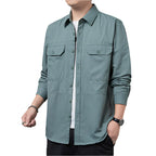 Heren casual overhemd met lange mouwen