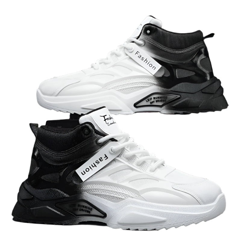 Men's Sports Casual Thick Bottom Wear-resistant High-top Shoes