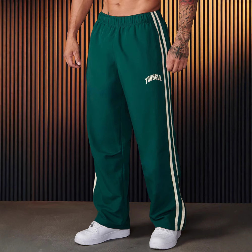Men's Sports Pants Pairs Of Stitching Printing Leisure - Acquisti Online