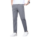 Fashion Ice Silk Casual Pants Men's Thin Trendy Trousers