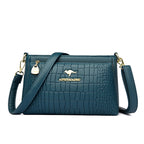 Women's Fashionable Shoulder Bag Zipper Pocket Original Leather Large Capacity Crossbody Bag Women Shoulder Bag