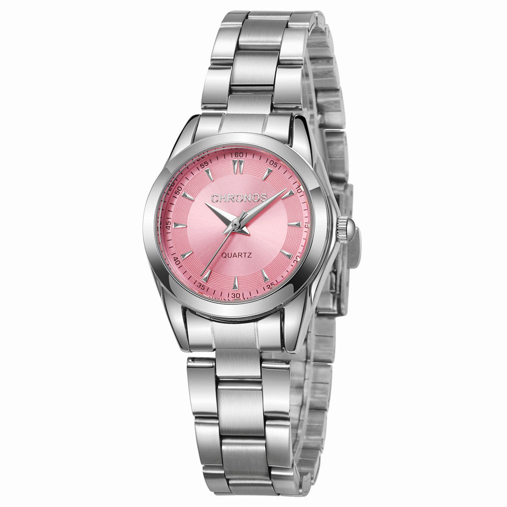 CHRONOS Dameshorloge Luxe design quartzhorloge Roestvrijstalen polshorloges Modieus dames quartzhorloge