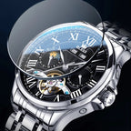 OLEVS Man Automatic Mechanical Flywheel Waterproof Wristwatch - Acquisti Online